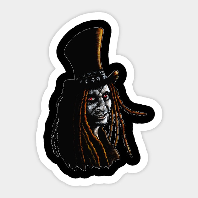 Papa Legba Sticker by rrgomez83